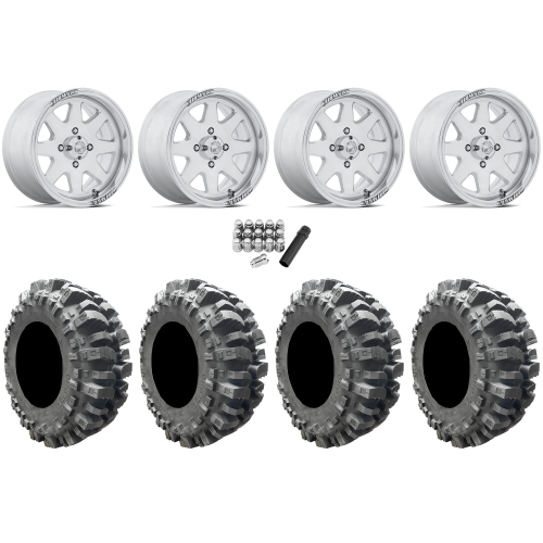 Interco Bogger 28x10-14 Tires on MSA M54 Spark Polished Wheels Interco Bogger 28x10-14 Tires on MSA M54 Spark Polished Wheels