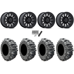 Interco Bogger 30x10-15 Tires on Fuel Cycle Matte Black Wheels