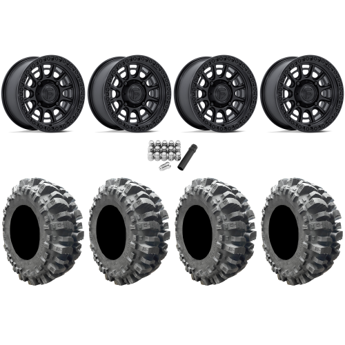 Interco Bogger 31x9.5-15 Tires on Fuel Cycle Matte Black Wheels Interco Bogger 31x9.5-15 Tires on Fuel Cycle Matte Black Wheels