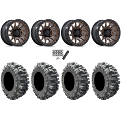Interco Bogger 30x10-15 Tires on Fuel Piston Matte Bronze Wheels