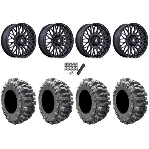 Interco Bogger 30x10-15 Tires on MSA M50 Clubber Matte Black DDT Wheels