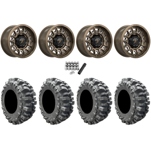 Interco Bogger 31x9.5-15 Tires on MSA M55 Commander Gloss Bronze Milled Wheels