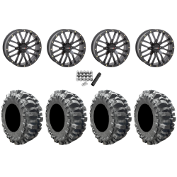 Interco Bogger 35x9.5-20 Tires on System 3 Offroad ST-3 Matte Black Wheels