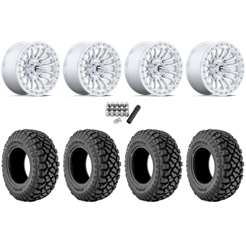 Kenda Klever X/T 35x10-15 (8ply) Radial Tires on Fuel Rincon Machined Beadlock Wheels