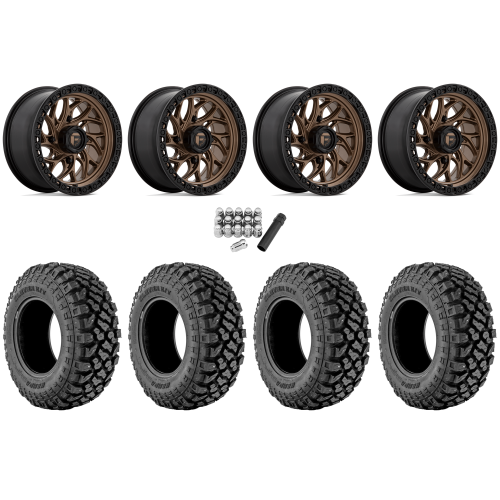 Kenda Klever X/T 35x10-15 (8ply) Radial Tires on Fuel Runner Matte Bronze Wheels