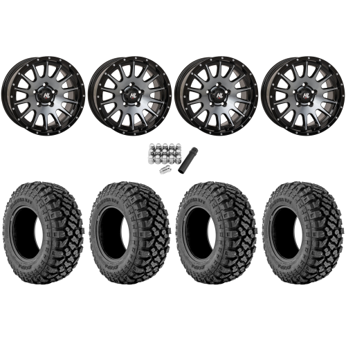 Kenda Klever X/T 32x10-15 Tires on High Lifter HL25 Dark Tint Grey Wheels Kenda Klever X/T 32x10-15 Tires on High Lifter HL25 Dark Tint Grey Wheels