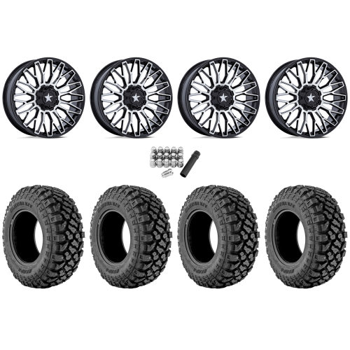 Kenda Klever X/T 32x10-15 Tires on MSA M50 Clubber Machined Wheels