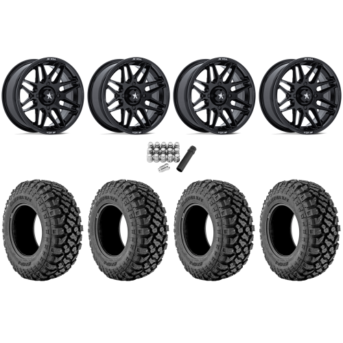 Kenda Klever X/T 32x10-15 Tires on MSA M52 Radar Gloss Black Wheels