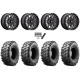 Maxxis Carnivore 28x10-14 Tires on MSA M45 Portal Gloss Black Milled Wheels