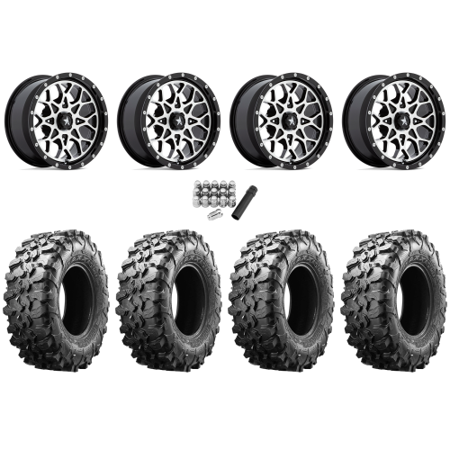 Maxxis Carnivore 28x10-14 Tires on MSA M45 Portal Machined Wheels Maxxis Carnivore 28x10-14 Tires on MSA M45 Portal Machined Wheels