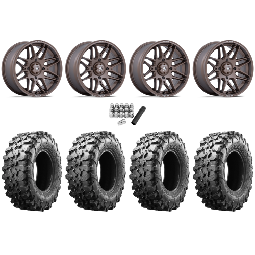 Maxxis Carnivore 28x10-14 Tires on MSA M52 Radar Matte Bronze Wheels