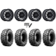 Maxxis Carnivore 33x10-15 Tires on Fuel Piston Matte Black Wheels