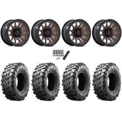 Maxxis Carnivore 32x10-15 Tires on Fuel Piston Matte Bronze Wheels