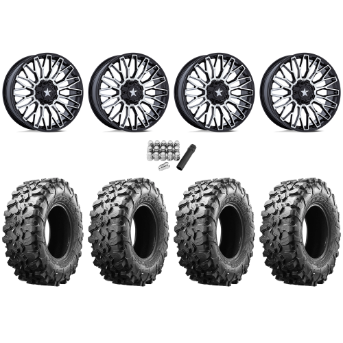 Maxxis Carnivore 32x10-15 Tires on MSA M50 Clubber Machined Wheels