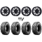 Maxxis Carnivore 33x10-15 Tires on MSA M51 Thunderlips Matte Black Wheels