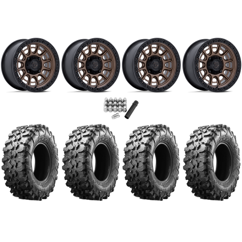 Maxxis Carnivore 33x10-15 Tires on Fuel Cycle Matte Bronze Wheels