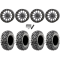 Maxxis Carnivore RT 32x10-15 (8ply) Radial Tires on Frontline 223 Gunmetal Grey Beadlock Wheels