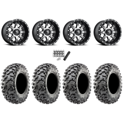 Maxxis Carnivore RT 28x10-14 (8ply) Radial Tires on Fuel Nutz Machined Wheels