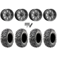 Maxxis Carnivore RT 30x10-14 (8ply) Radial Tires on MSA M26 Vibe Dark Tint Wheels