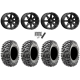 Maxxis Carnivore RT 28x10-14 (8ply) Radial Tires on MSA M33 Clutch Satin Black Wheels