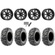 Maxxis Carnivore RT 28x10-14 (8ply) Radial Tires on MSA M41 Boxer Gloss Black Milled Wheels