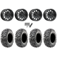 Maxxis Carnivore RT 28x10-14 (8ply) Radial Tires on MSA M43 Fang Titanium Tint Wheels