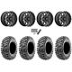 Maxxis Carnivore RT 30x10-14 (8ply) Radial Tires on MSA M45 Portal Gloss Black Milled Wheels