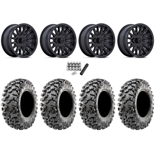 Maxxis Carnivore RT 28x10-14 (8ply) Radial Tires on MSA M49 Creed Matte Black Wheels