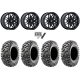 Maxxis Carnivore RT 28x10-14 (8ply) Radial Tires on MSA M52 Radar Gloss Black Wheels