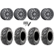 Maxxis Carnivore RT 32x10-15 (8ply) Radial Tires on Fuel Cycle Gloss Gunmetal Wheels