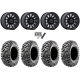 Maxxis Carnivore RT 30x10-15 (8ply) Radial Tires on Fuel Cycle Matte Black Wheels