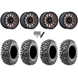 Maxxis Carnivore RT 30x10-15 (8ply) Radial Tires on Fuel Cycle Matte Bronze Wheels