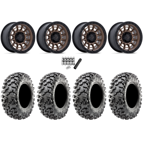 Maxxis Carnivore RT 32x10-15 (8ply) Radial Tires on Fuel Cycle Matte Bronze Wheels