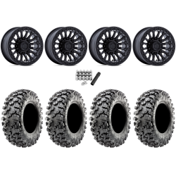 Maxxis Carnivore RT 30x10-15 (8ply) Radial Tires on Fuel Rincon Blackout Beadlock Wheels