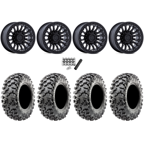 Maxxis Carnivore RT 30x10-15 (8ply) Radial Tires on Fuel Rincon Blackout Beadlock Wheels