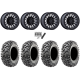 Maxxis Carnivore RT 30x10-15 (8ply) Radial Tires on Fuel Rincon Blackout Beadlock Wheels