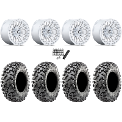 Maxxis Carnivore RT 30x10-15 (8ply) Radial Tires on Fuel Rincon Machined Beadlock Wheels