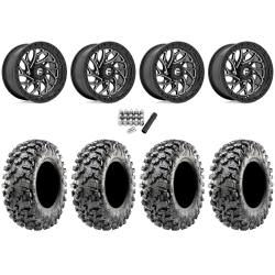 Maxxis Carnivore RT 30x10-15 (8ply) Radial Tires on Fuel Runner Gloss Black Milled Wheels