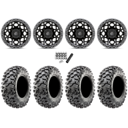 Maxxis Carnivore RT 30x10-15 (8ply) Radial Tires on Fuel Unit Matte Black Wheels