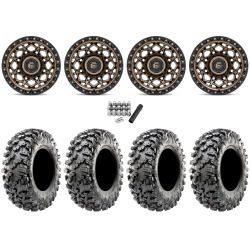 Maxxis Carnivore RT 30x10-15 (8ply) Radial Tires on Fuel Unit Matte Bronze Wheels