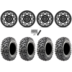 Maxxis Carnivore RT 30x10-15 (8ply) Radial Tires on Fuel Unit Matte Gunmetal Wheels