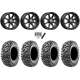 Maxxis Carnivore RT 32x10-15 (8ply) Radial Tires on MSA M12 Diesel Gloss Black Wheels