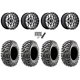 Maxxis Carnivore RT 32x10-15 (8ply) Radial Tires on MSA M45 Portal Machined Wheels