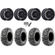 Maxxis Carnivore RT 30x10-15 (8ply) Radial Tires on MSA M50 Clubber Gloss Black Wheels