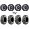 Maxxis Carnivore RT 32x10-15 (8ply) Radial Tires on MSA M50 Clubber Matte Black DDT Wheels