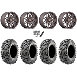 Maxxis Carnivore RT 32x10-15 (8ply) Radial Tires on MSA M52 Radar Matte Bronze Wheels