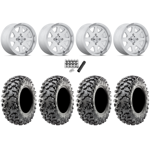 Maxxis Carnivore RT 32x10-15 (8ply) Radial Tires on MSA M54 Spark Polished Wheels