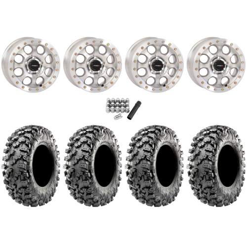 Maxxis Carnivore RT 30x10-15 (8ply) Radial Tires on System 3 SB-7 Machined Beadlock Wheels