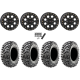 Maxxis Carnivore RT 30x10-15 (8ply) Radial Tires on System 3 SB-7 Matte Black Beadlock Wheels