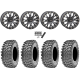 Maxxis Rampage 30x10-14 (8ply) Radial Tires on System 3 SB-4 Matte Black Beadlock Wheels